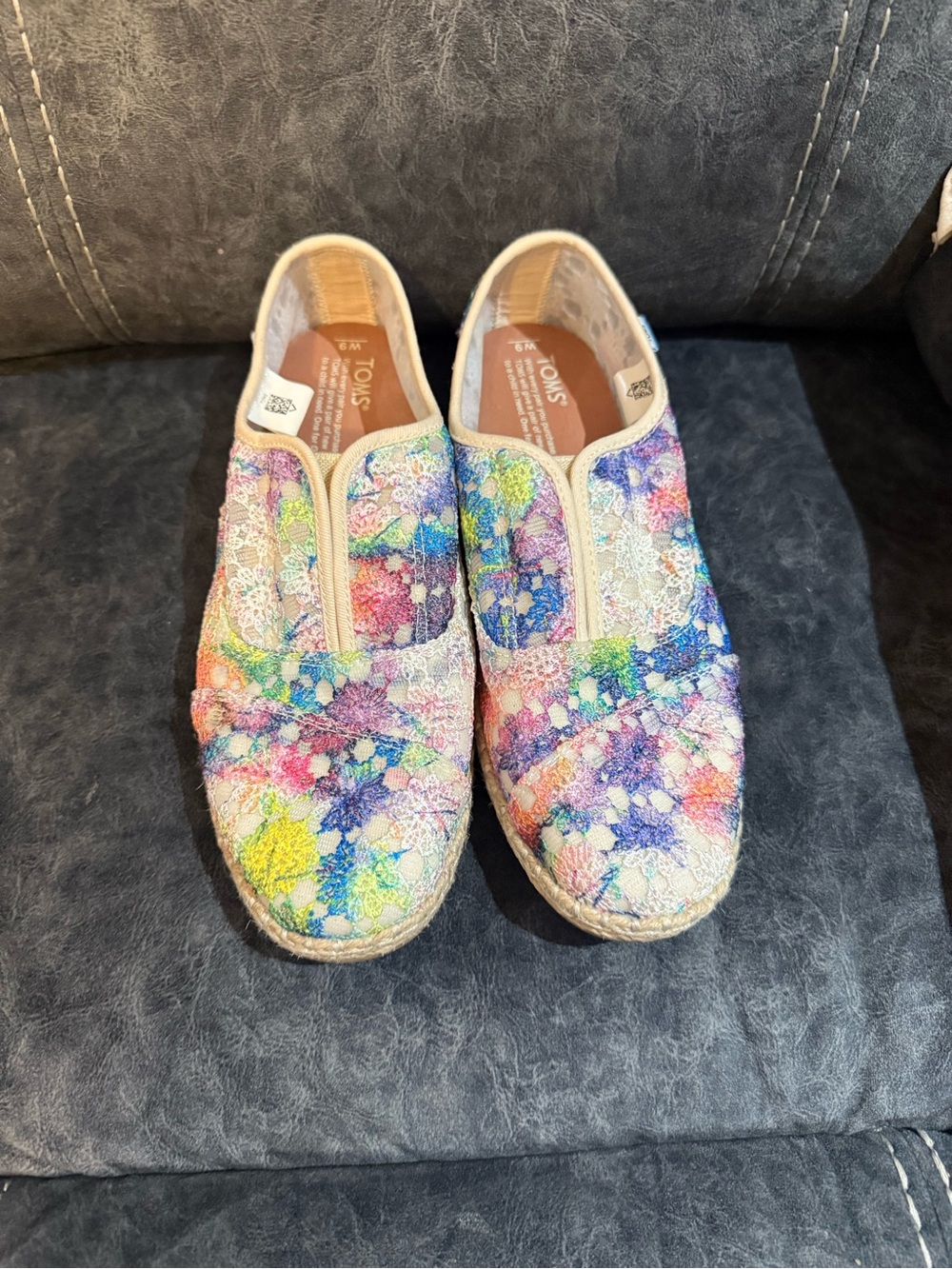 TOMS Women’s Slip-On Espadrilles in Multicolor Floral